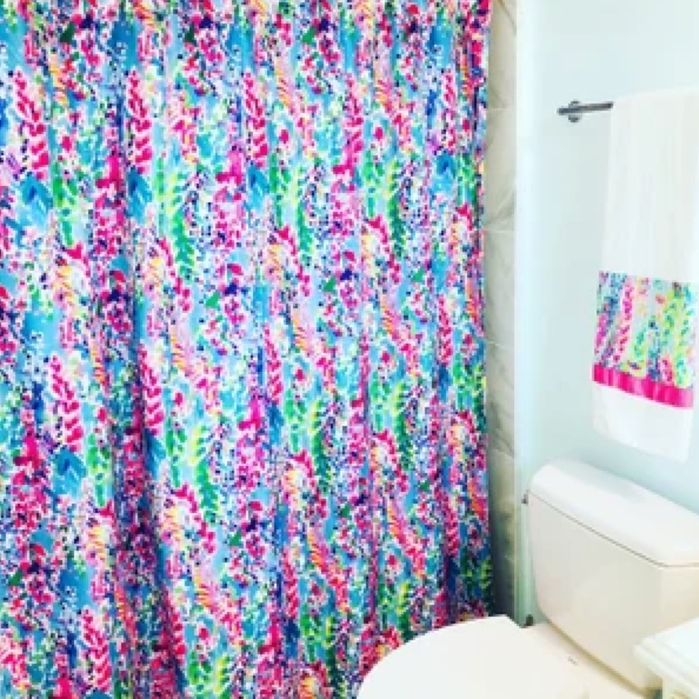 Lilly Pulitzer Inspired Shower Curtain